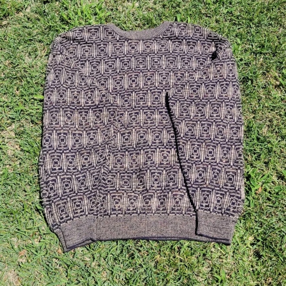 TSR USA Made in Turkey Vintage Knit Sweater XXL Biggie Retro 80's